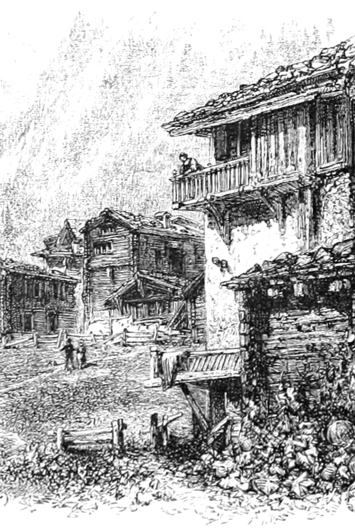 Zermatt village Matterhorn
