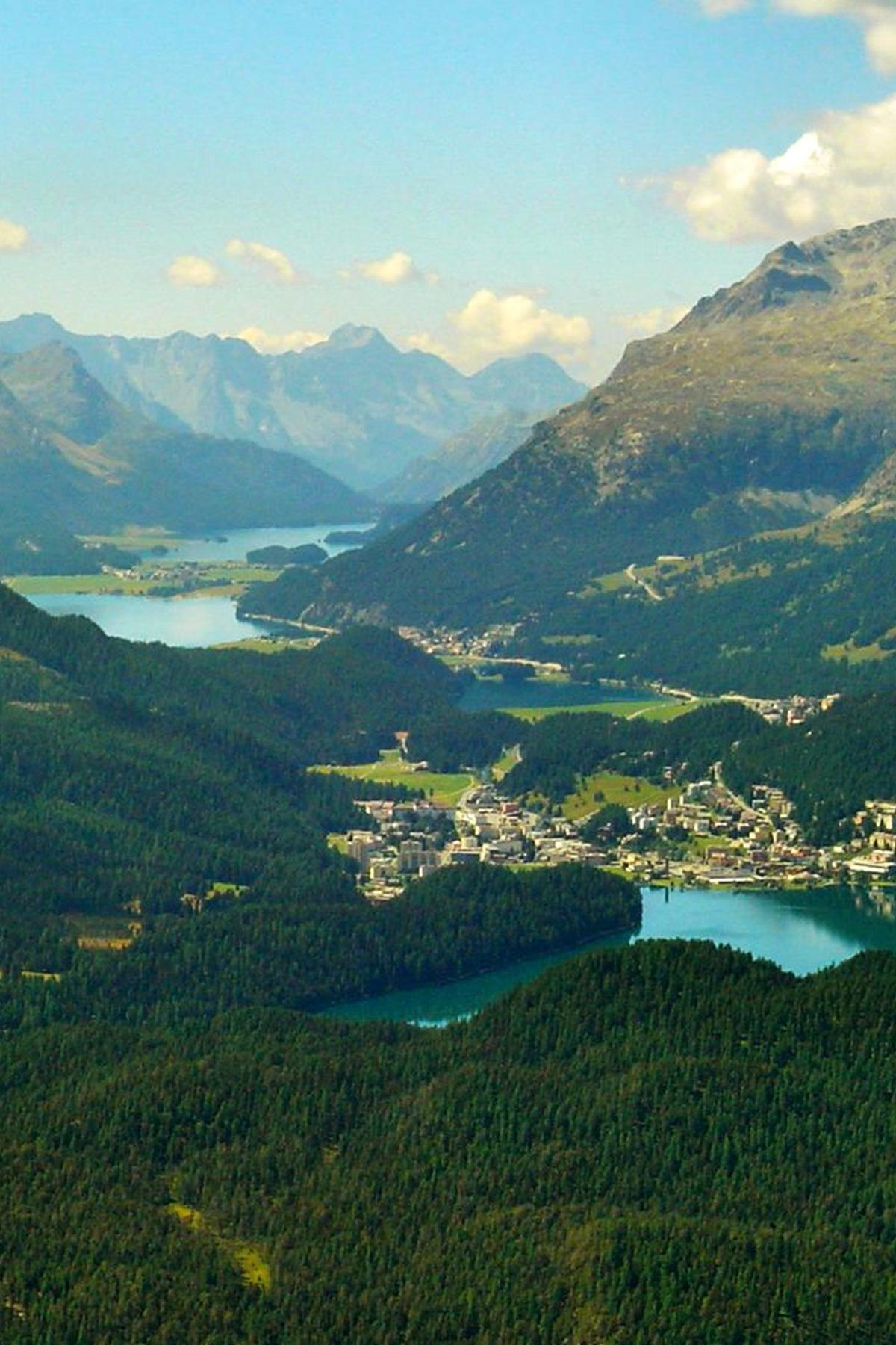 St Moritz lake Engadine