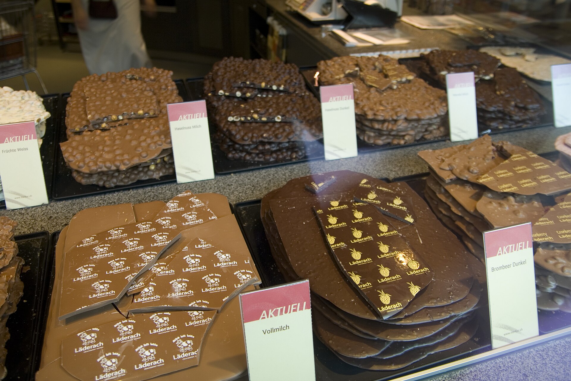 Swiss chocolate shop